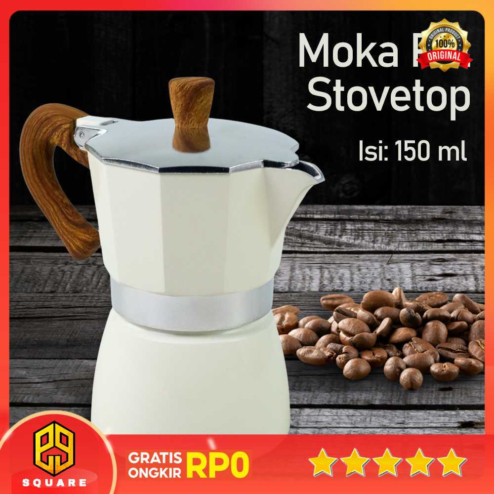 Iris Moka Pot Espresso 咖啡機爐灶 150ml WY-04 原裝 99 方形