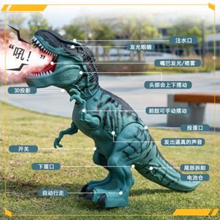 [現貨]超大號電動動物恐龍玩具噴霧走路模擬模型霸王龍兒童男孩玩具小孩子生日禮物