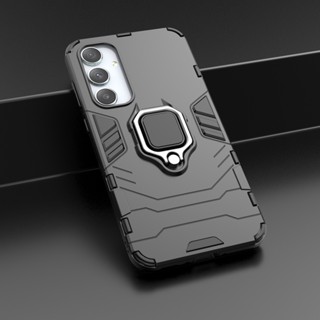 三星 Galaxy A35 5G 手機殼 磁吸車用指環 支架 防摔 保護殼 塑膠 矽膠 二合一 硬殼