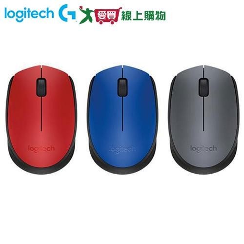 Logitech羅技 無線滑鼠M171-灰黑【愛買】