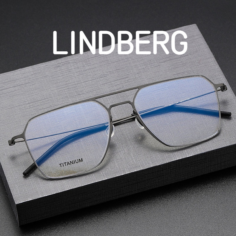 【TOTU眼鏡】大臉眼鏡框 寬度144mm LINDBERG林德伯格同款眼鏡 5517雙梁大框網紅防藍光可配近視純鈦眼鏡