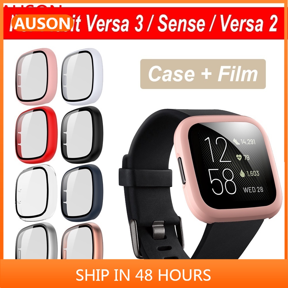 AUSON Fitbit Versa 2 殼 保護殼 Versa 3 Sense 2 保護套 Versa4 殼+保護貼