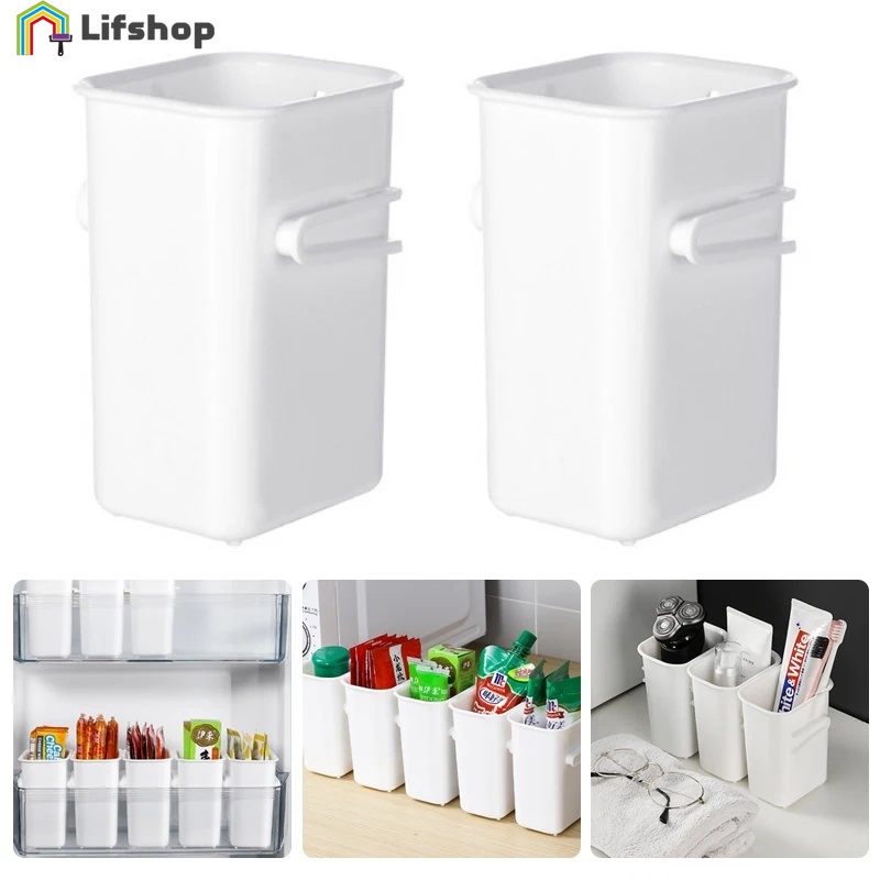 冰箱隔板儲物盒/食品分類架/廚房雜物收納盒/冰箱側門儲物盒帶扣/冷凍儲物架