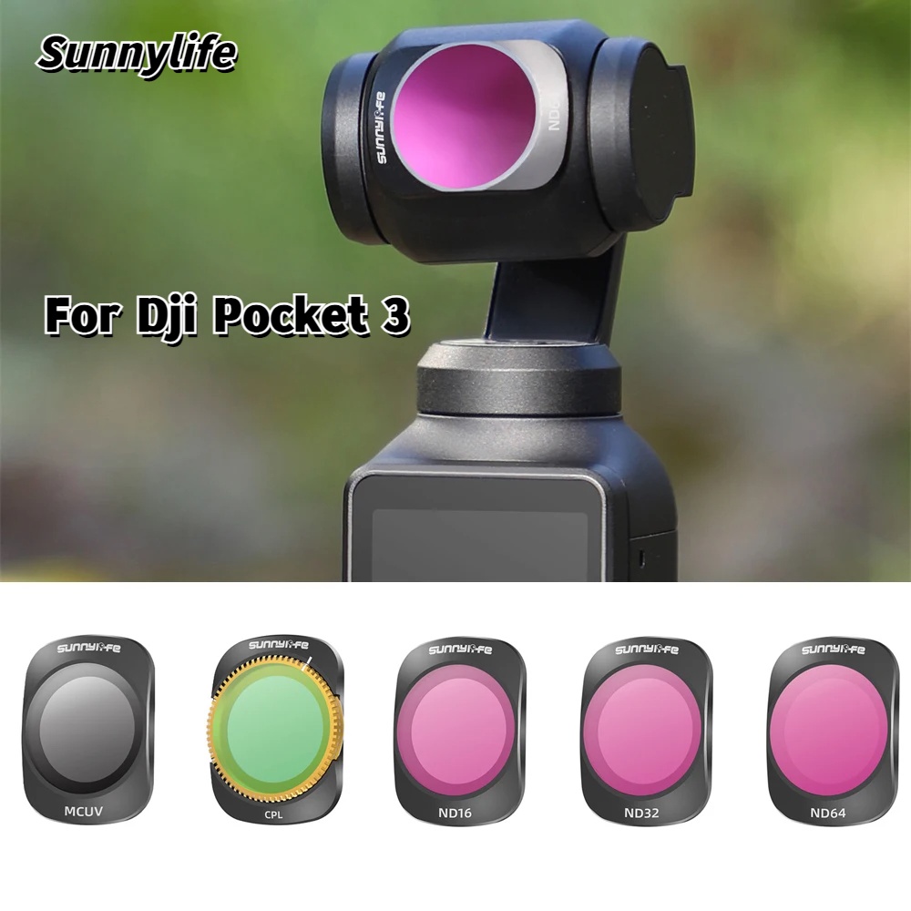 適用於 DJI Osmo Pocket 3 配件的相機濾鏡套件可調節 Polar CPL NDPL8/16/32/64