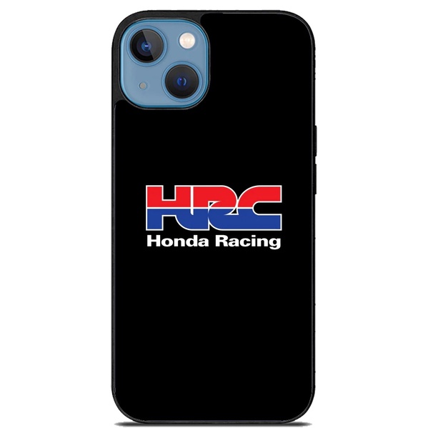HONDA 本田賽車黑色 HRC TPU 防震 IPhone 手機殼保護套外殼 IP 15 14 Pro Max Plu