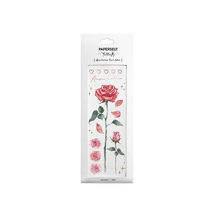 PAPERSELF紋身貼紙－古典玫瑰 English Rose【金石堂】