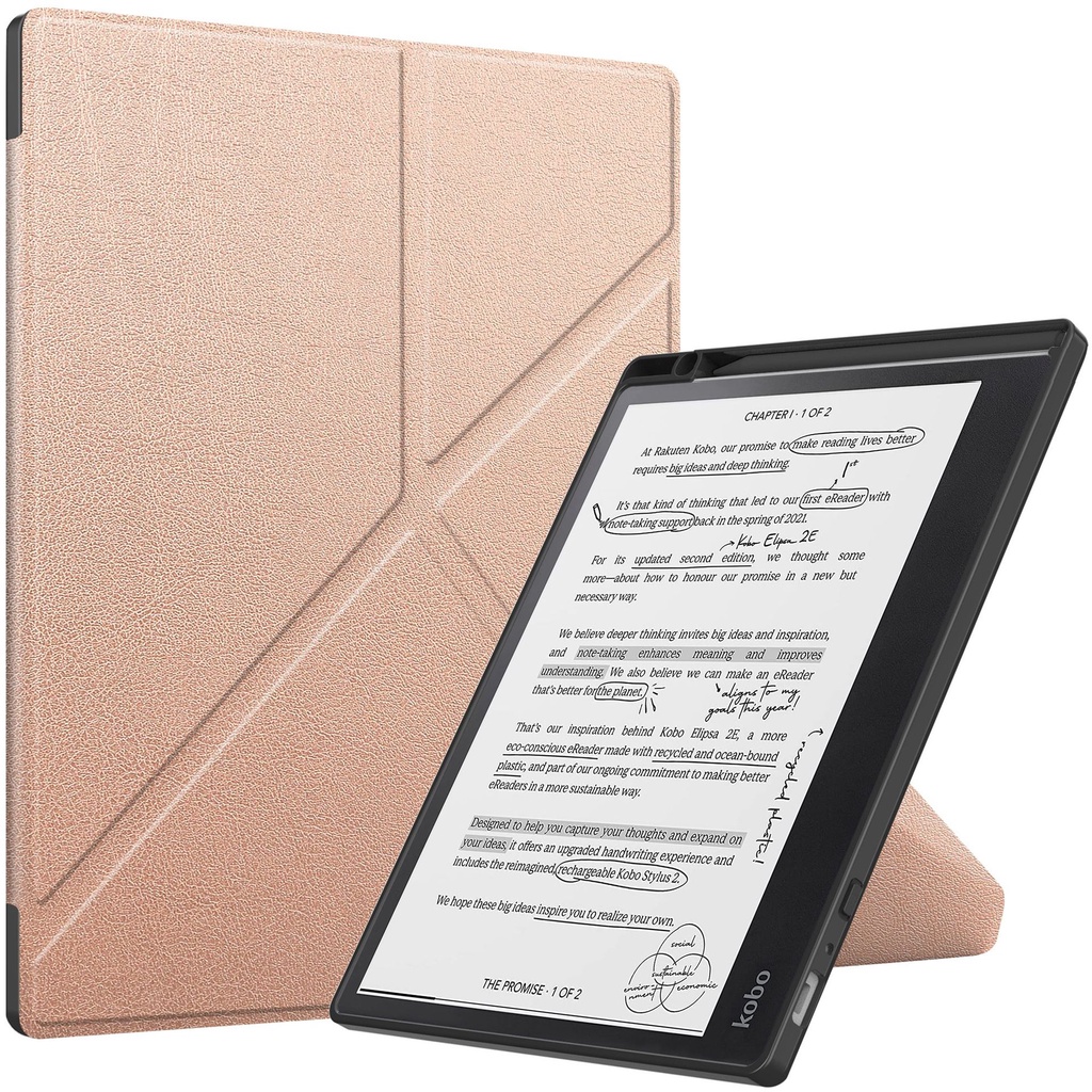 適用於Kobo Elipsa 2E 電子書平板TPU保護套 變形金剛TPU款純色電子書皮套