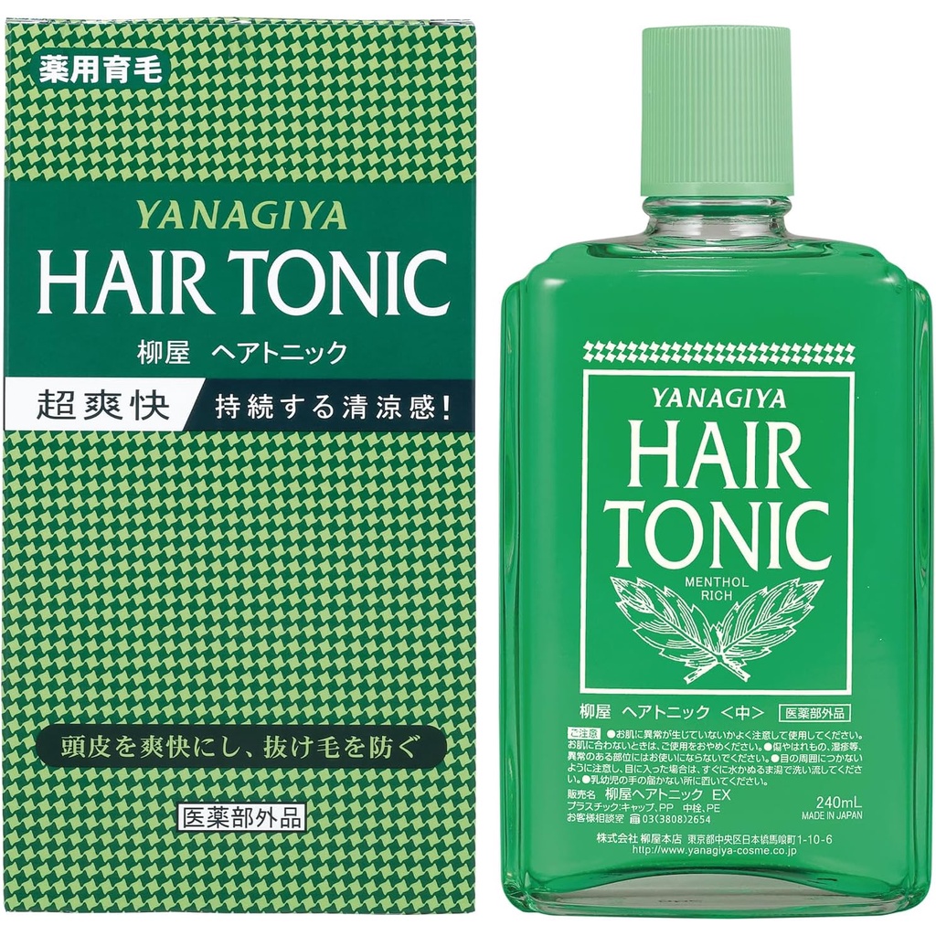 日本 Yanagiya 柳屋 Hair Tonic  頭皮保養 頭髮營養液 髮根 營養液 240ml 360ml