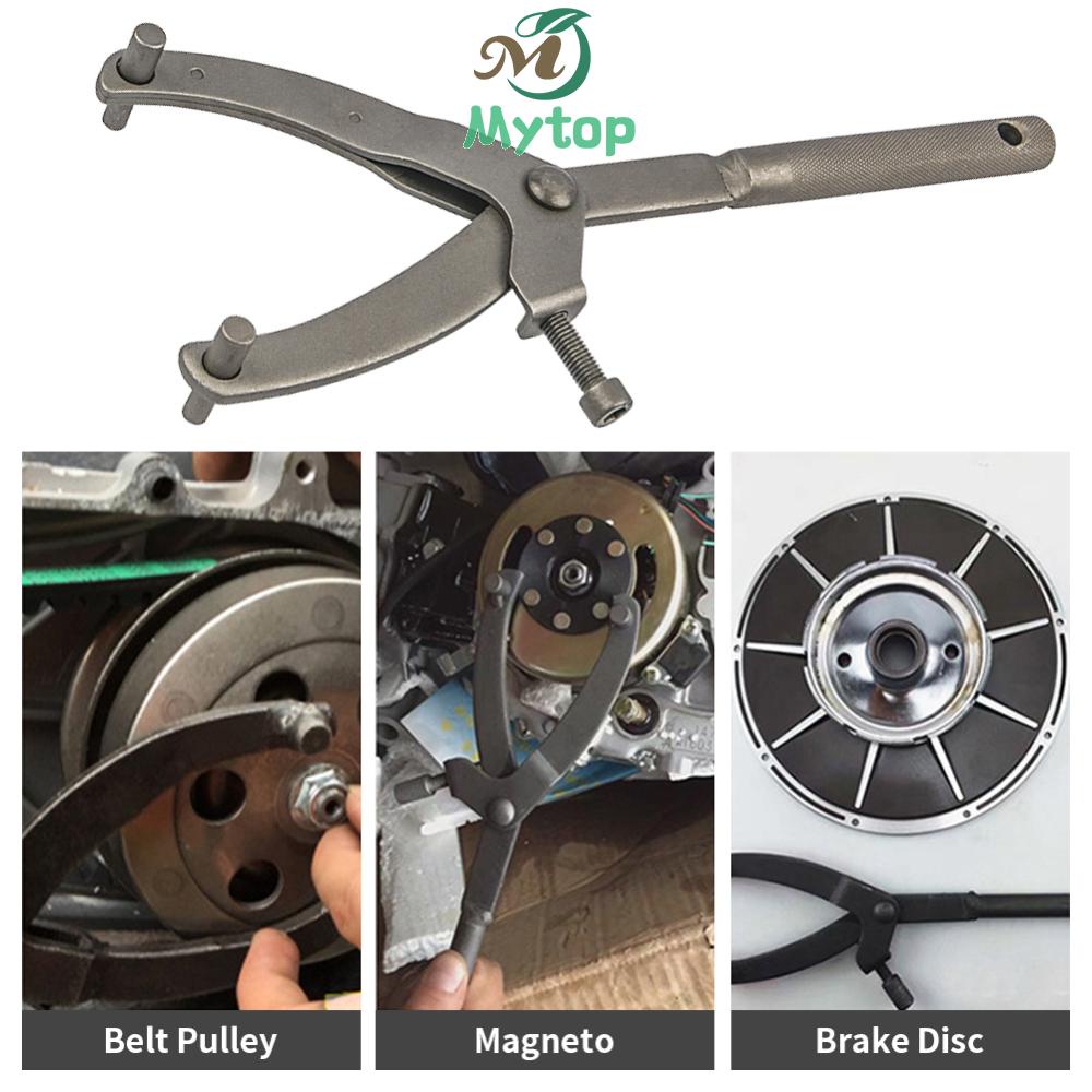 [Mytop8.tw] Y型機車踏板車飛輪卡扳手皮帶普利盤磁電機離合器拆裝固定工具