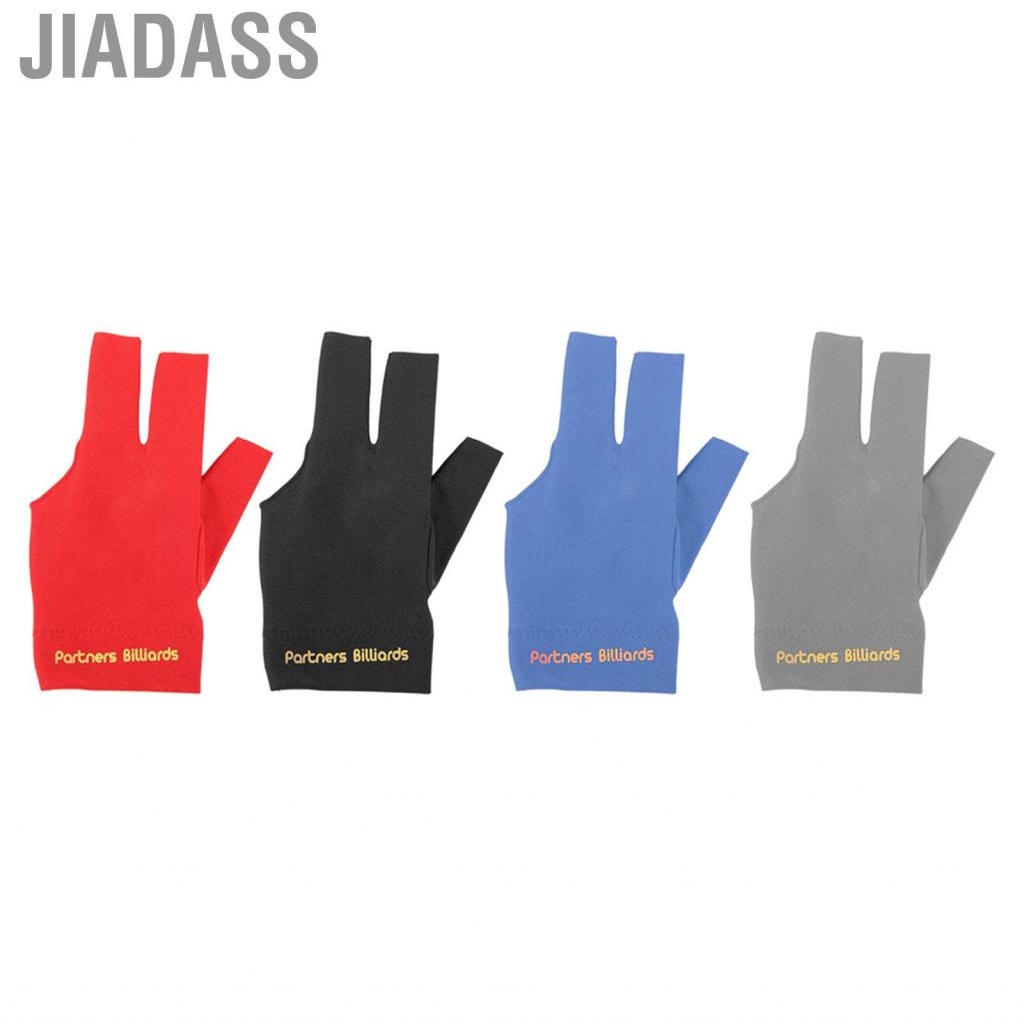 Jiadass 撞球撞球手套 3 指射擊斯諾克運動手套左右手透氣