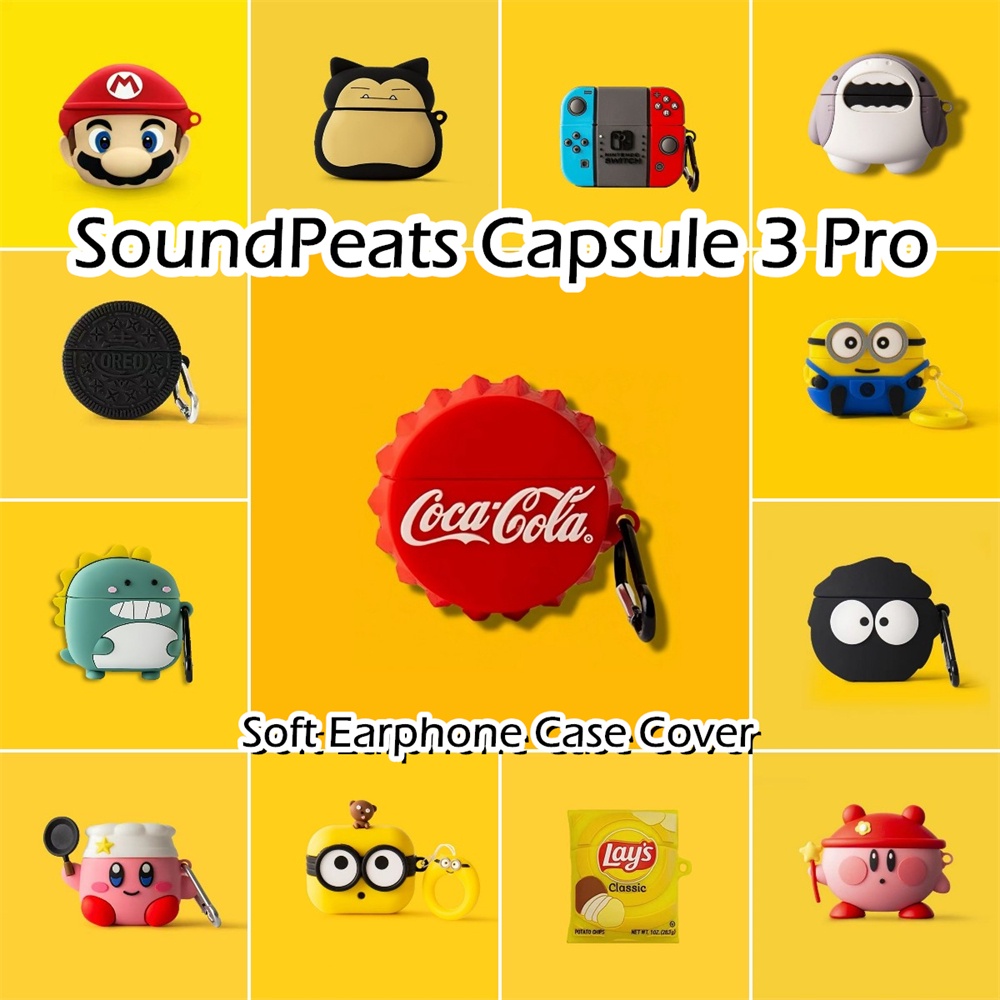 現貨! 適用於 SoundPeats Capsule 3 Pro Case 動漫卡通造型軟矽膠耳機套外殼保護套 NO.2