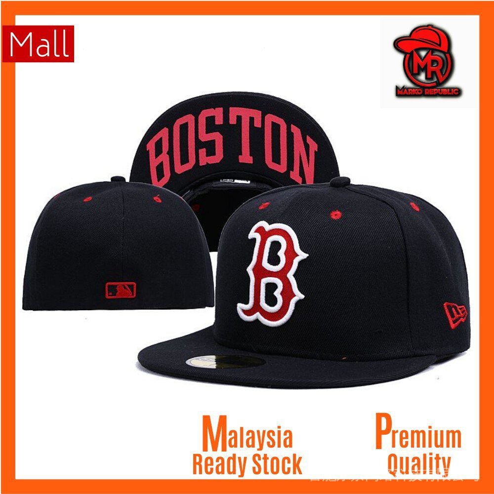 New Era 59Fifty ne MLB 波士頓紅襪隊男式女式回彈帽帶全封閉合身帽子尺寸
