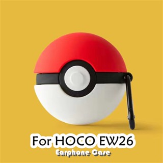 【潮流正面】適用於 Hoco EW26 手機殼卡通清新風格可口可樂和煤球軟矽膠耳機殼外殼保護套