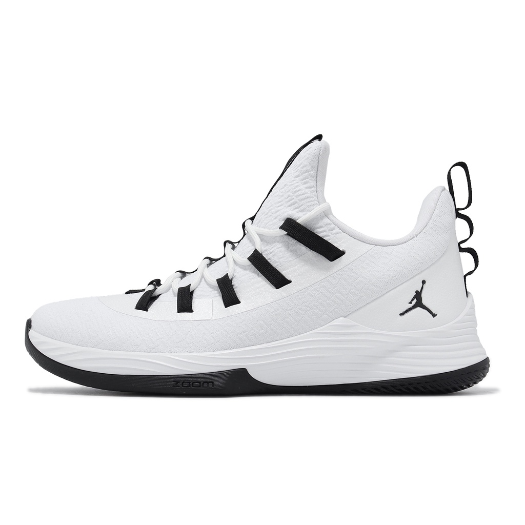 Nike 籃球鞋 Jordan Ultra Fly 2 Low 白 黑 襪套 喬丹 男鞋 ACS AH8110-100