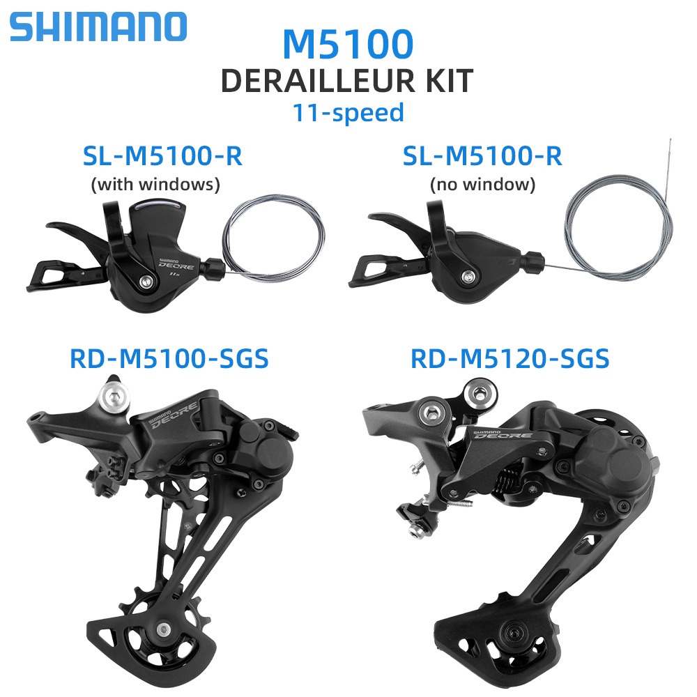 原裝 Shimano Deore M5100 套件 11Speed M5100 SL 變速桿 + M5100/M5120