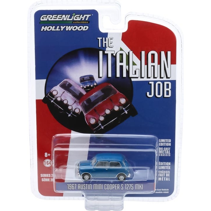 綠光1:64 The Italian Job- 1967奧斯汀迷你庫珀S 1275 MkI -藍色