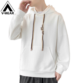 【V-WEAR】衛衣 臺灣出貨 套頭T恤 學生衛衣 連帽衛衣 休閒T恤 長袖T恤 青年衛衣 大碼衛衣 條紋T恤 舒適透氣