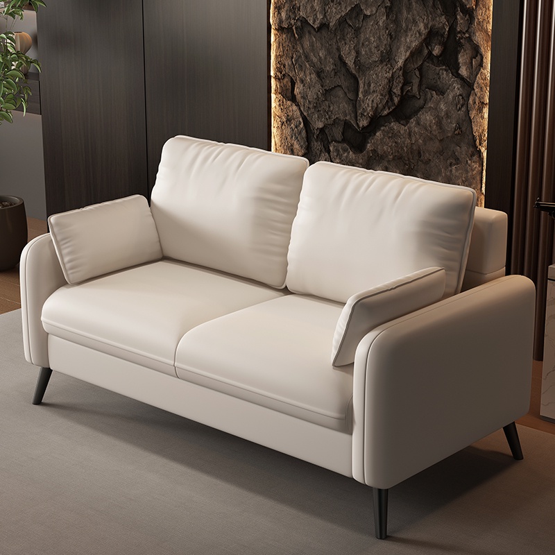 『MOKA®摩卡』沙發客廳簡約現代出租房公寓簡易辦公室科技布雙三人位小戶型沙發
