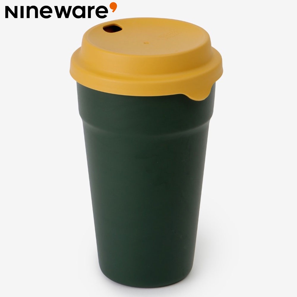 Nineware Green 可重复使用的杯子 双壁 490ml 咖啡杯 韩国