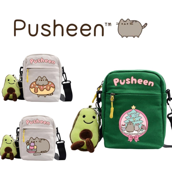【現貨】Pusheen自製兒童時尚個性創意小方包輕便購物旅行收納多功能戶外斜挎包適合攜帶