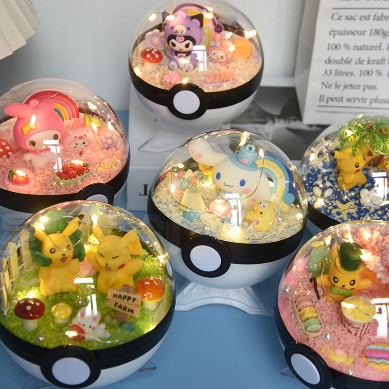 熱賣#奇幻精靈球兒童diy手工水晶球微景觀粘土玩具材料包跨境 亞馬遜11Y