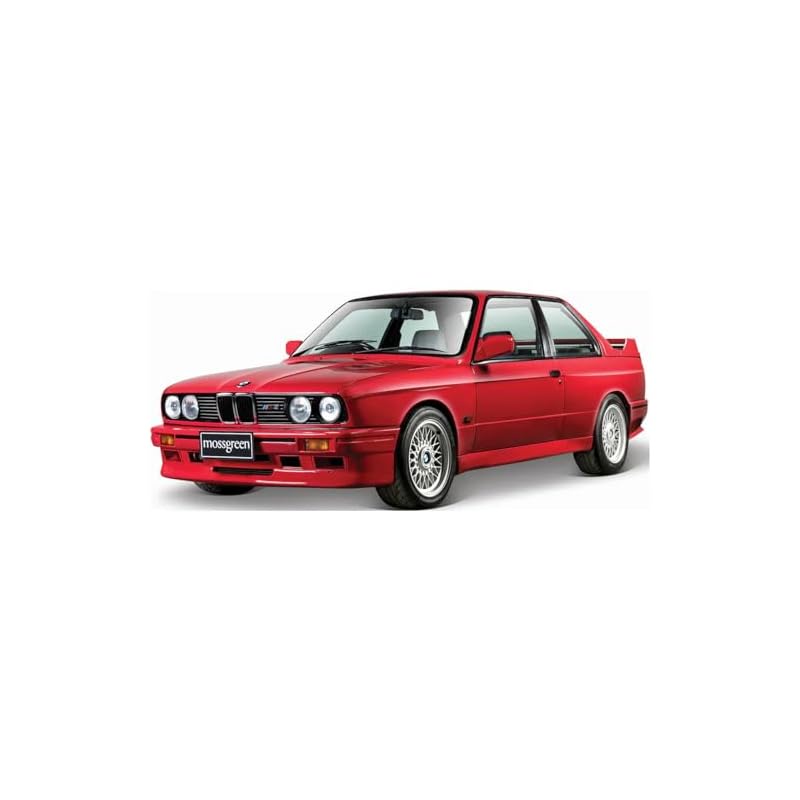 直接来自日本" Bburago 1/24 BMW M3 (E30) 1989 压铸汽车 - 已完工（红色）