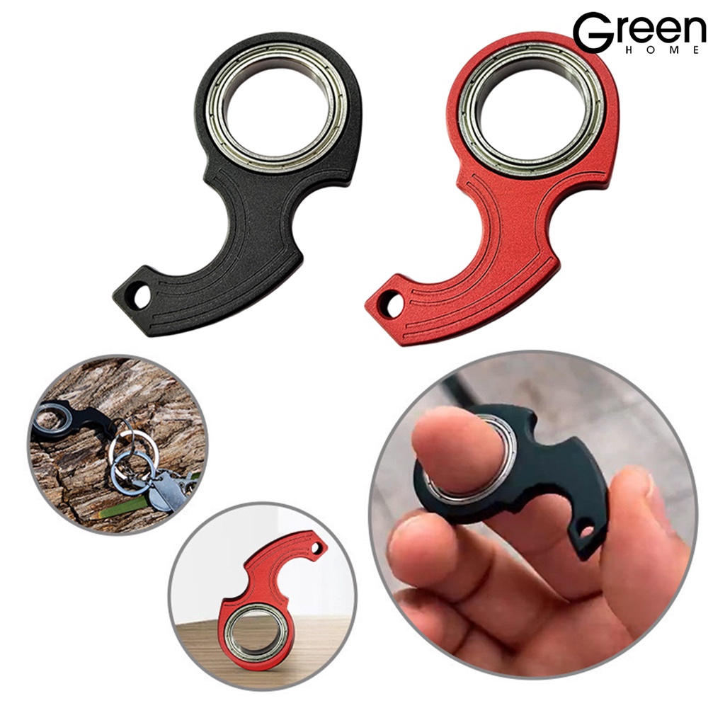 [精品小屋]AMZ karambit spinner適合成人食指絲滑旋轉鑰匙扣金屬紋路質感