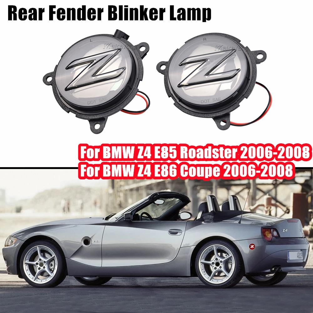 BMW 2pcs LED 後側標誌燈適用於寶馬 Z4 E85 Roadster 2003-2008 E86 Coupe