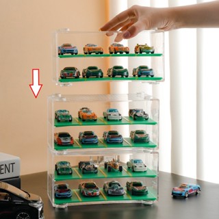 臺灣出貨✨公仔模型展示盒 模型車展示盒1:64 TOMY 多美小汽車 收納盒 TOMICA 風火輪小汽車 模擬玩具展示