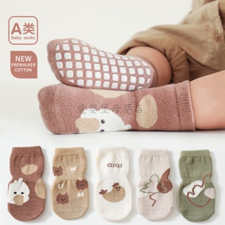 寶寶襪子 兒童襪子 兒童地板襪 兒童秋冬新款卡通襪子 寶寶點膠防滑襪 兒童學步襪 寶寶卡通可愛襪子