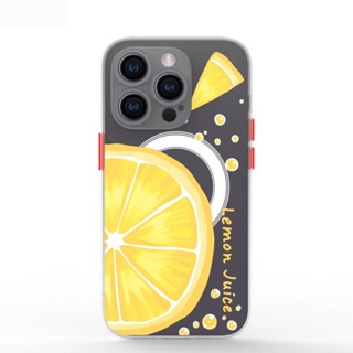 magsafe磁吸蘋果15pro手機殼檸檬iphone14保護殼13promax透明12高級感11防摔plus男磨砂xs