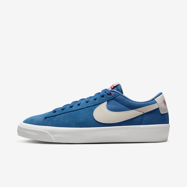 Nike SB Zoom Blazer Low Pro GT DC7695-403 男 滑板鞋 休閒 麂皮 藍 米白