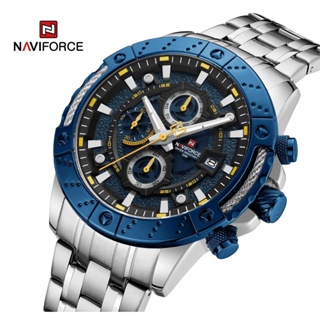 Naviforce 運動手錶頂級品牌豪華軍用計時碼表石英防水原裝時鐘禮物