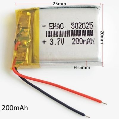 包黑子S650行車記錄儀MP3藍牙耳機無線502025通用鋰電芯3.7V電池