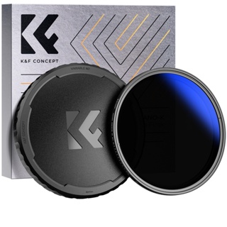 K&f Concept 可變 ND2-ND400 + 鏡頭蓋套件中性密度推子濾鏡 67/72/77/82MM, NANO