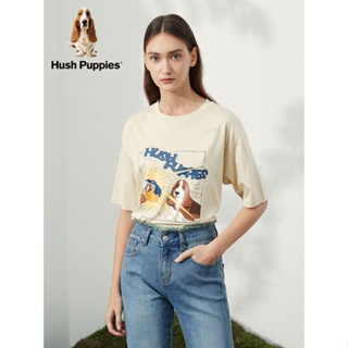 現貨 Hush Puppies 女士趣味印花休閒短袖 T 恤女士
