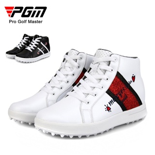 PGM 高爾夫女球鞋 高爾夫潮款女鞋 綁帶運動鞋 高幫內增高鞋 XZ120