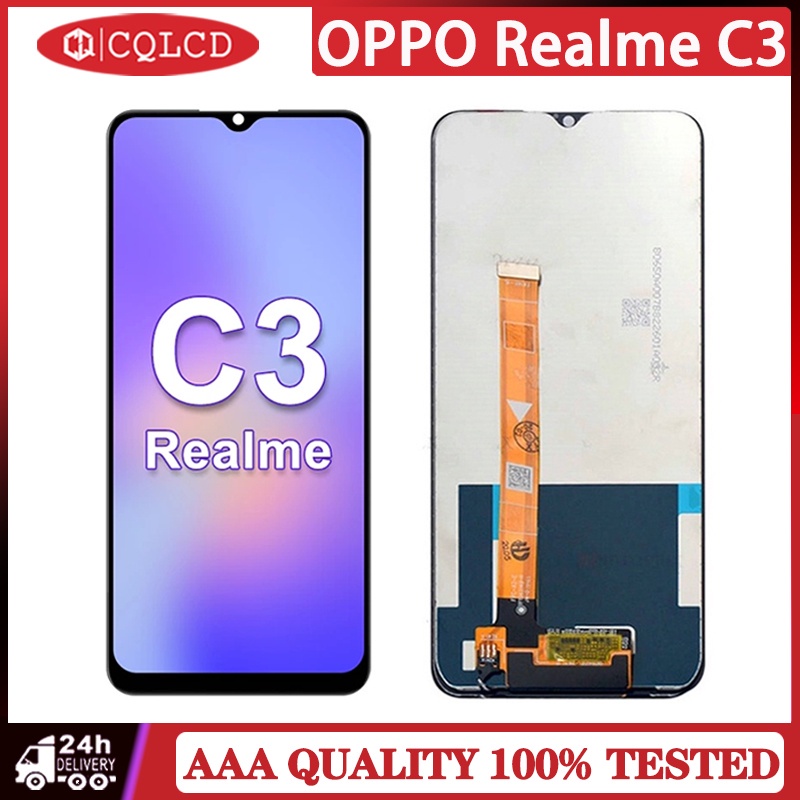 Oppo Realme C3 LCD RMX2027 手機螢幕總成維修組件更換