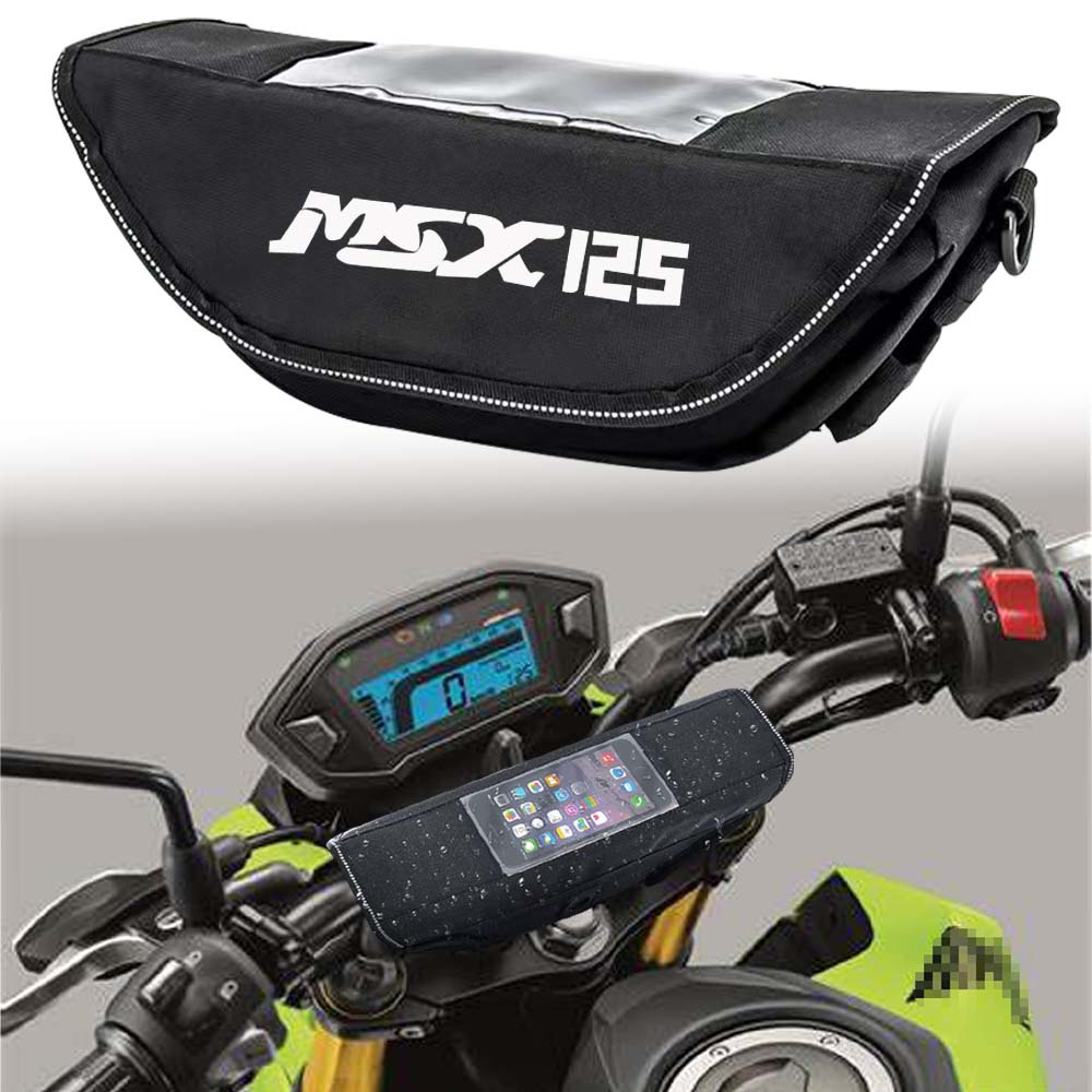 適用於本田 Grom Msx125 Grom125 Grom 摩托車車把防水包旅行包收納包屏幕導航騎士包通用置物包導航