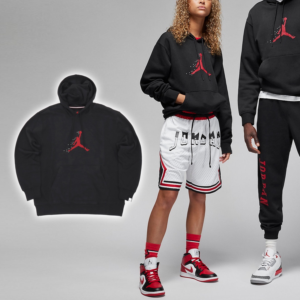 Nike 長袖 Jordan Essentials 男款 黑 帽T 連帽上衣 喬丹 刷毛【ACS】 FD7466-010