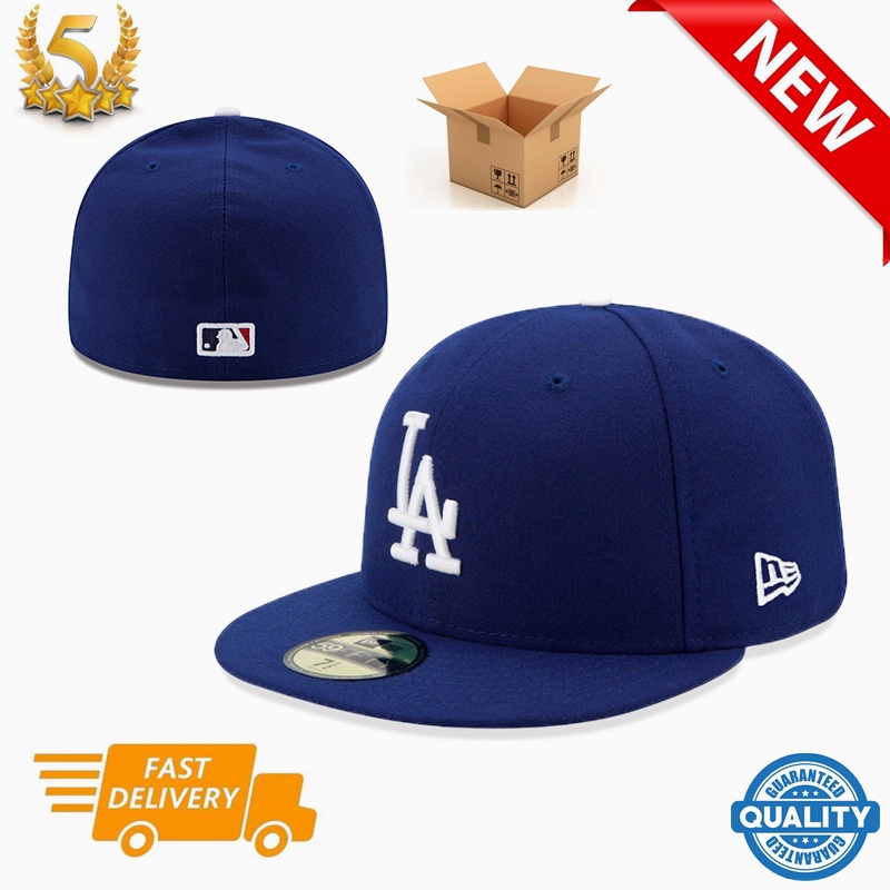 熱銷店MLB洛杉磯道奇隊全帽男女全包帽子59FIFTY大帽運動嘻哈帽子帽子