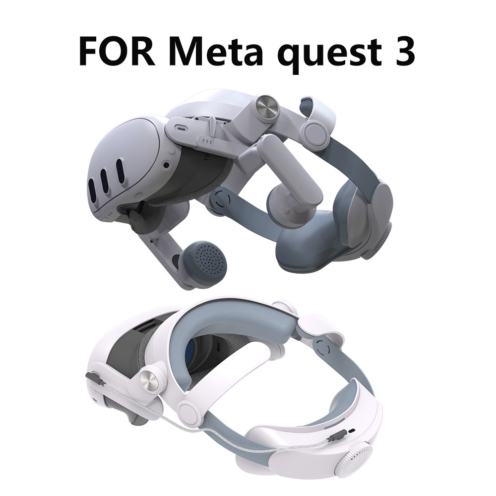 適用於Meta quest3精英頭戴電源款頭帶適用Quest3 VR電池版款頭戴配件