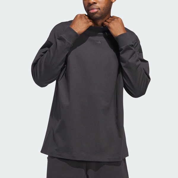 Adidas ONE BB L/S TEE IN9561 男女 長袖 上衣 國際版 運動 籃球 休閒 棉質 深灰