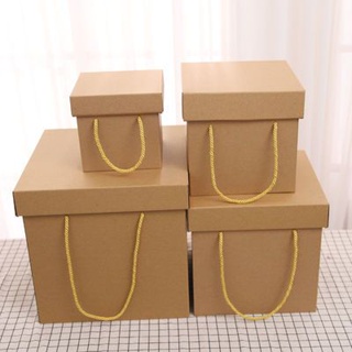 牛皮紙方形大包裝盒聖誕零食籃球禮物盒子紙箱生日DIY禮物盒