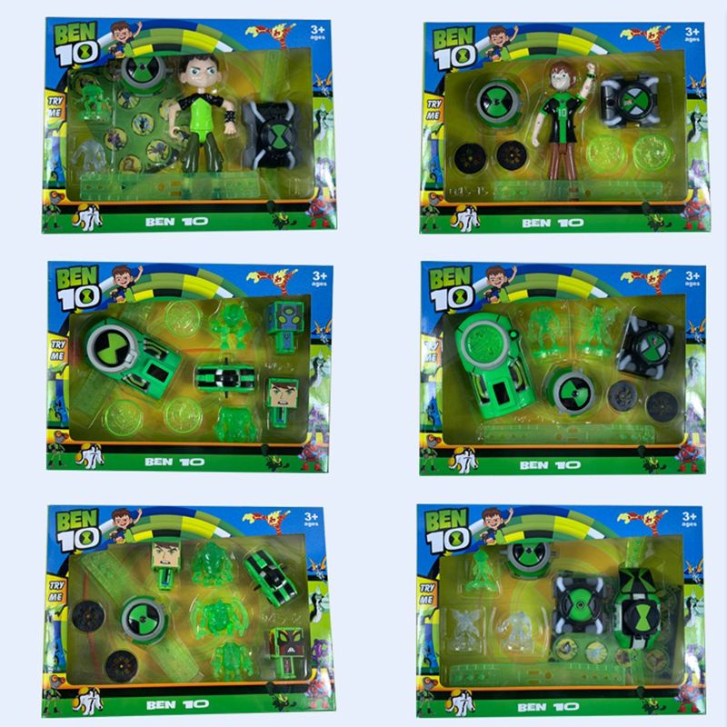 【現貨】熱賣 ben10 ominitrix ben10投影變身金剛手錶omnitri少年駭客投影發光手錶田小班