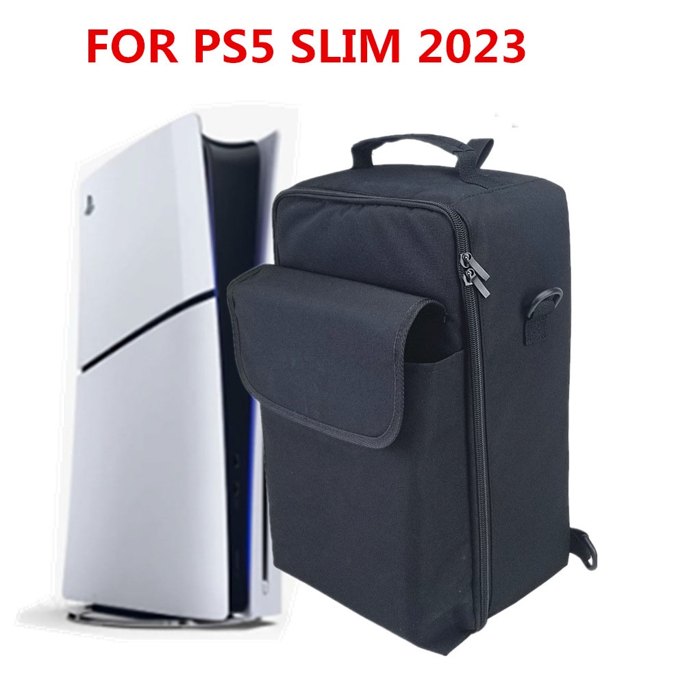 便攜式 PS5 Slim旅行便攜包收納包手提包單肩包背包適用於 Playstation 5 Slim遊戲機配件