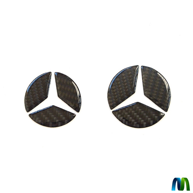 適用Mercedes Benz 賓士方向盤車標貼 A B C E CLASS CLA ML內飾精品改裝適合
