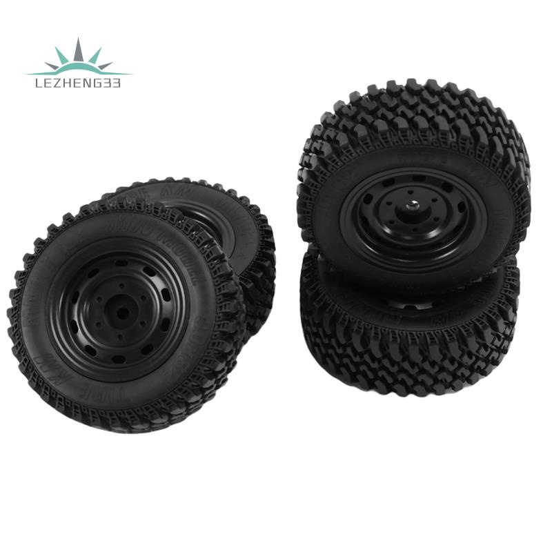4 件套橡膠輪輪胎輪胎套裝適用於 MN86 1/12 遙控車 DIY 升級備件配件