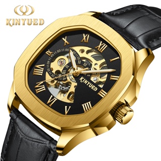KINYUED品牌手錶 J110 鏤空陀飛輪 全自動機械錶 防水 高級男士手錶