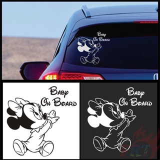 1 個 ❤ 嬰兒車上 - 米老鼠汽車貼紙 ❤ 迪士尼卡通時尚汽車塗鴉貼紙
